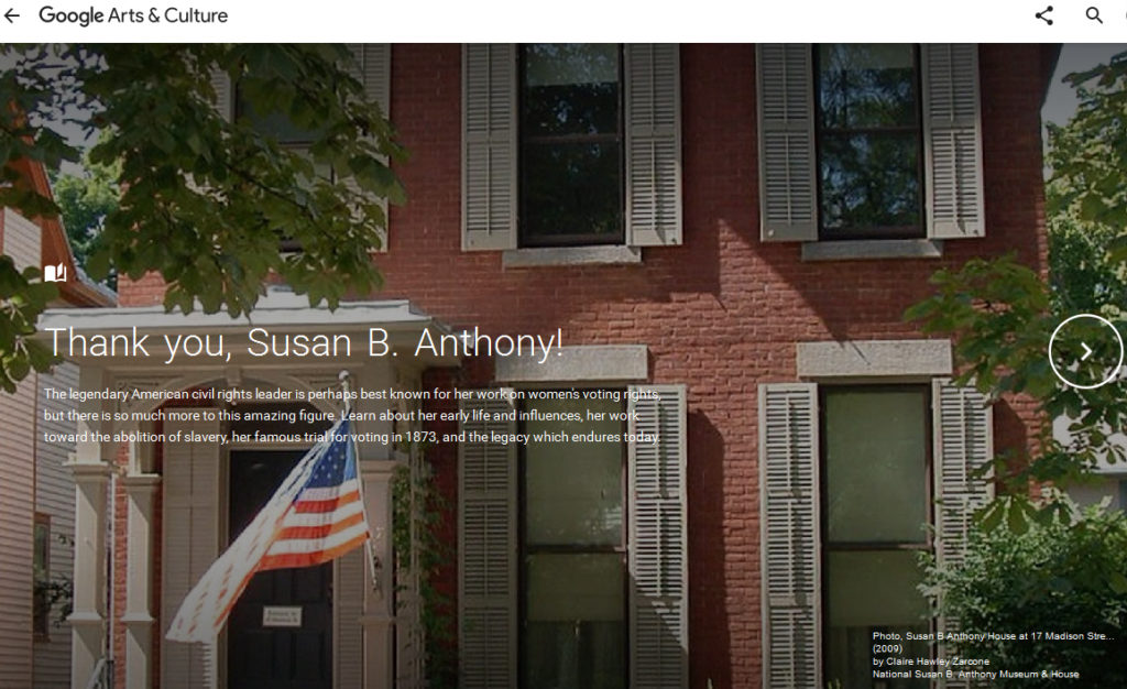 “Thank You, Susan B Anthony!” Online Exhibit Launched – National Susan ...